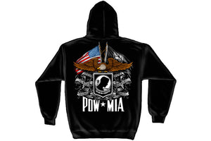 Double Flag eagle POW Hooded Sweatshirt