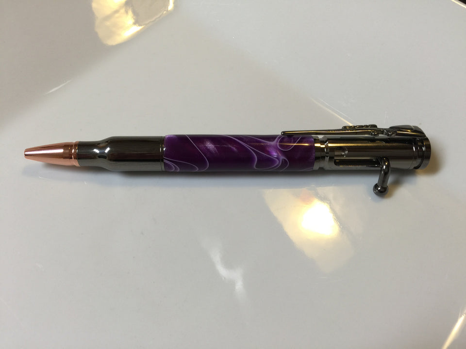 Custom made 30 Caliber Bolt Action Pens *Made to order*