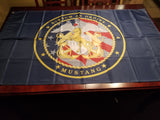 Custom Navy Mustang 3x5 ft for a flag pole