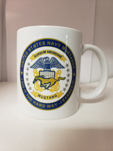 U.S. Navy Mustang "I Did It the Hard Way, I Earned It" 11oz Coffee Cup