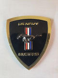 Navy Mustang Shield Coin