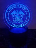 Navy Mustang LED Edge Lit Light - 6 inch round