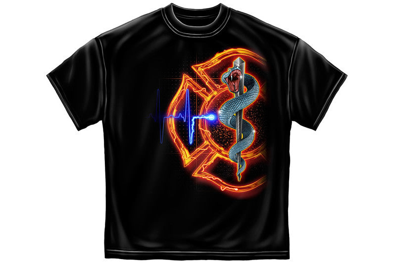 Fire Rescue full front Maltese Short Sleeve T Shirt