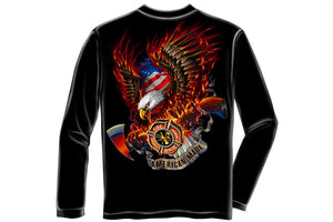 Patriotic fire eagle American Made Long Sleeve T-Shirt