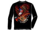 Patriotic fire eagle American Made Long Sleeve T-Shirt