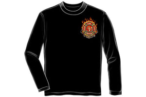 Patriotic fire eagle American Made Long Sleeve T-Shirt