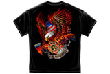 Patriotic fire eagle American Made Short Sleeve T Shirt
