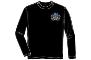 Firefighter Fire Dog First in Last out Long Sleeve T-Shirt