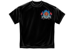 Firefighter Fire Dog First in Last Out Short Sleeve T Shirt