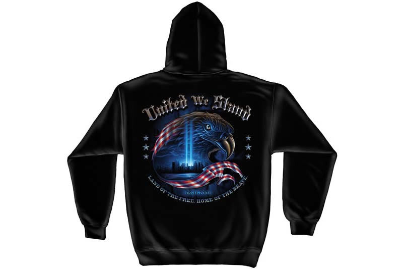 United We Stand, The Home Of The Free 9/11 Hooded Sweatshirt