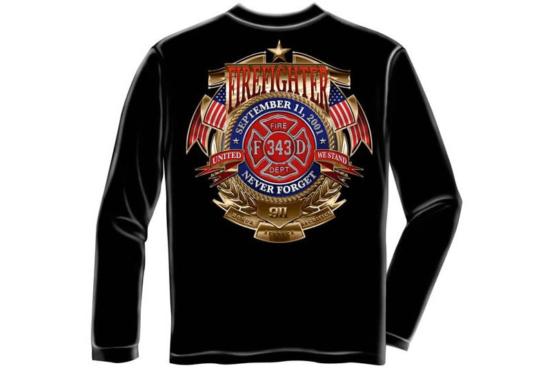 Firefighter Badge Of Honor Long Sleeve T-Shirt