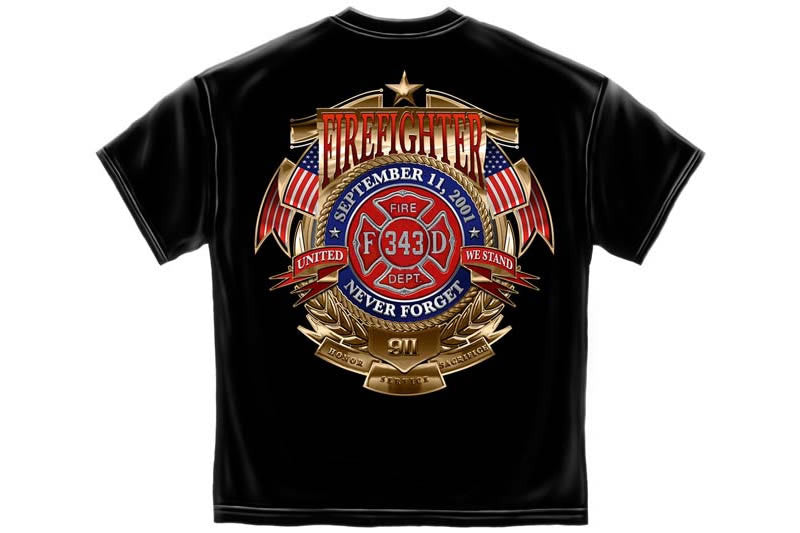 Firefighter Badge Of Honor Short Sleeve T Shirt