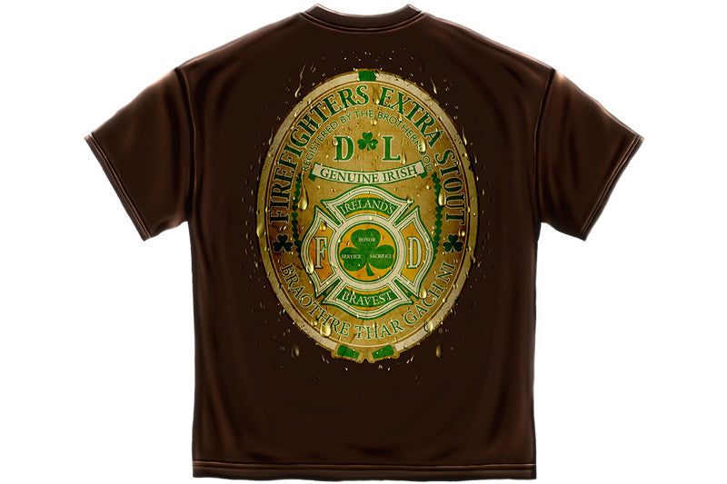 Firefighter Irelands Bravest Short Sleeve T Shirt
