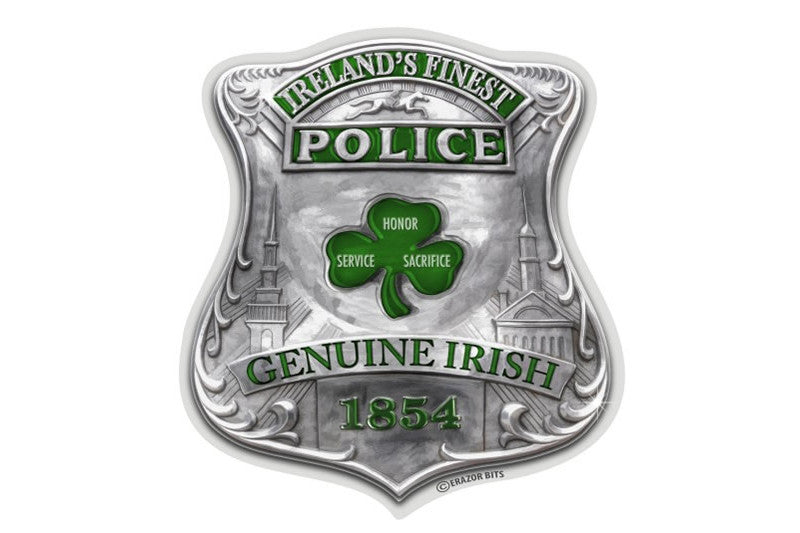 Garda Ireland Finest. Genuine Irish Police Reflective Decal