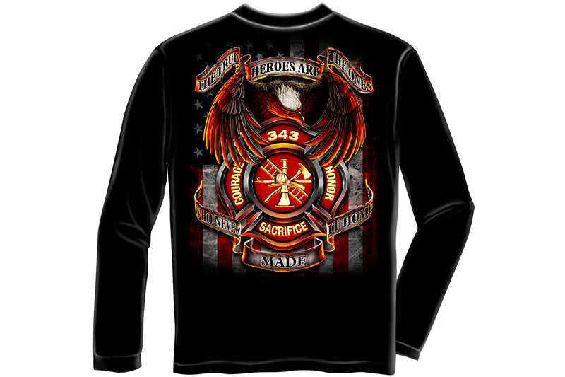 True Hero Firefighter Long Sleeve T-Shirt