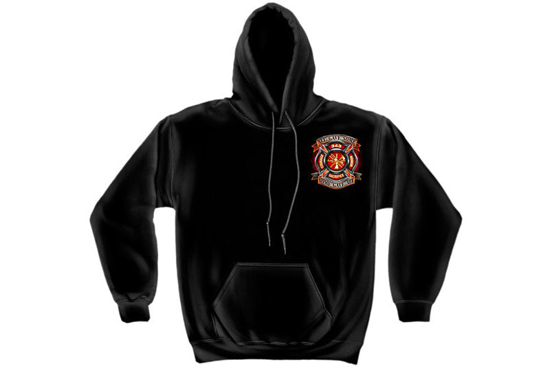 True Hero Firefighter Hooded Sweatshirt