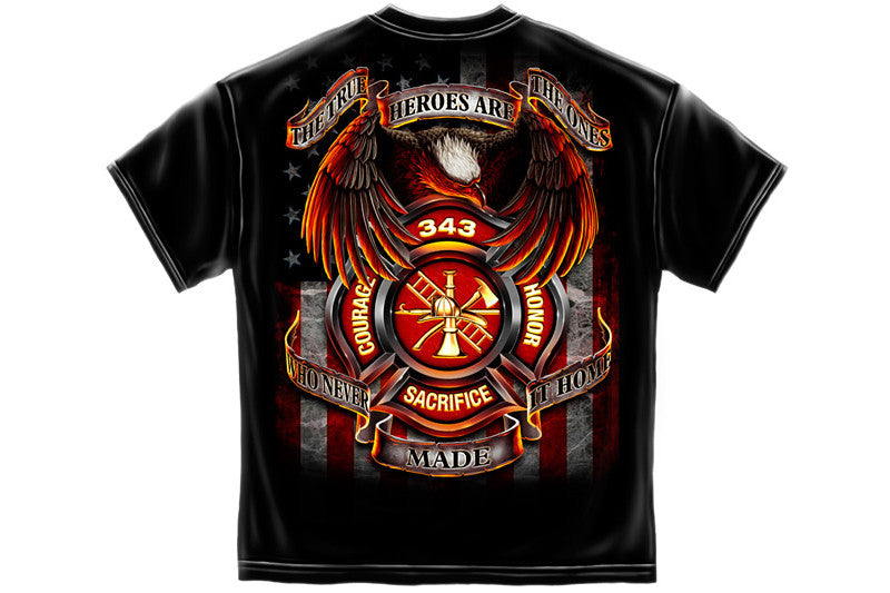 True Hero Firefighter Short Sleeve T Shirt