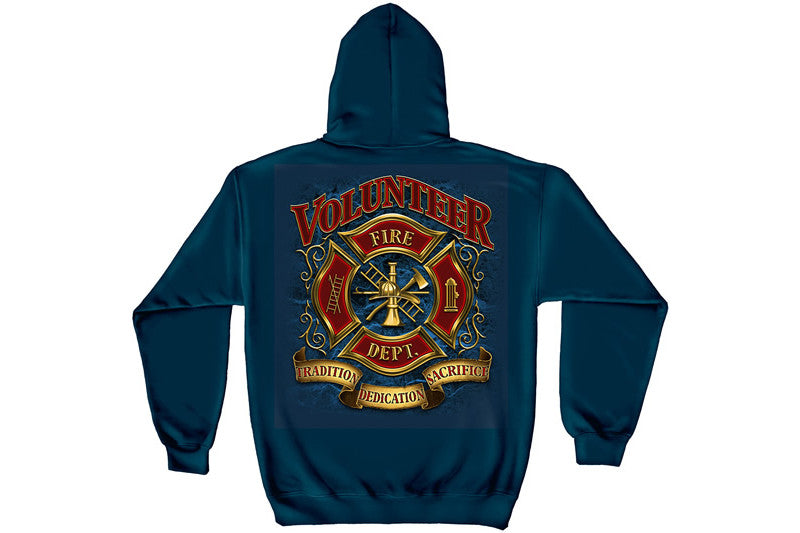 Volunteer Firefighter Hooded Sweatshirt