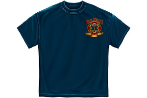 Fire Rescue Gold Shield Short Sleeve T Shirt