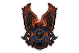 Volunteer Firefighter Fire Rescue Eagle Reflective Decal