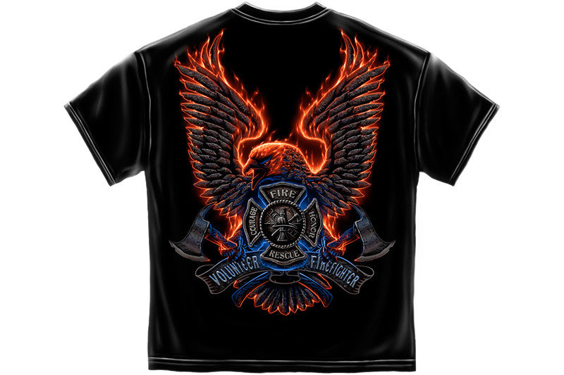 Volunteer Fire Eagle Short Sleeve T Shirt