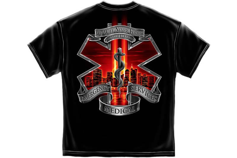Red High Honor EMS Tribute Short Sleeve T Shirt