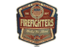 Firefighter Denim Fade, Bottled By America's Bravest Reflective Decal