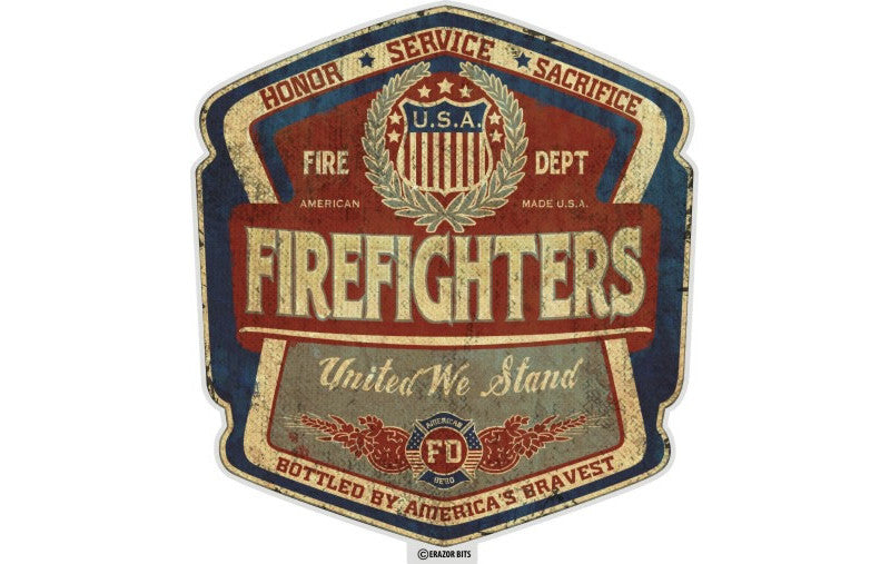 Firefighter Denim Fade, Bottled By America's Bravest Reflective Decal