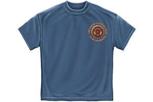 Firefighter Denim Fade Short Sleeve T Shirt