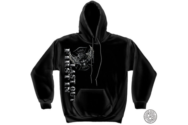 Steel Fire wings With Foil Stamp Hooded Sweatshirt