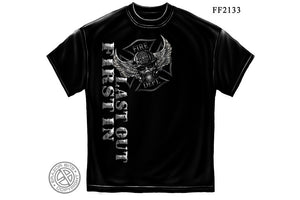 Steel Fire wings With Foil Stamp Short Sleeve T Shirt