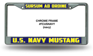Chrome Mustang License Plate Frame