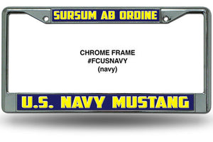 Chrome Mustang License Plate Frame