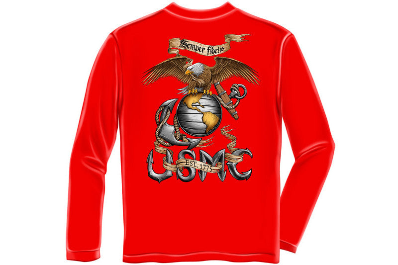 SHIRTS EAGLE USMC Long Sleeve T-Shirt
