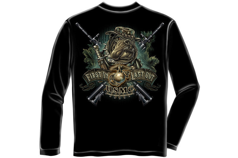 DEVIL DOG FIRST IN MARINE Long Sleeve T-Shirt