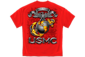 USMC-SEMPER FIDELIS Short Sleeve T Shirt