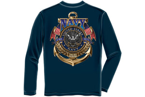 Navy The Sea is ours Long Sleeve T-Shirt