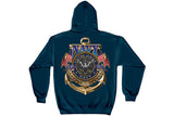 Navy The Sea is ours Hooded Sweatshirt