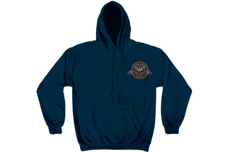 Navy The Sea is ours Hooded Sweatshirt