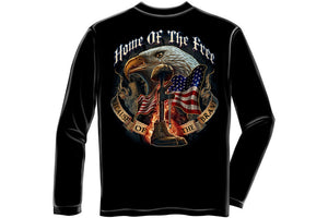 Home Of The Free Because Of The Brave Long Sleeve T-Shirt