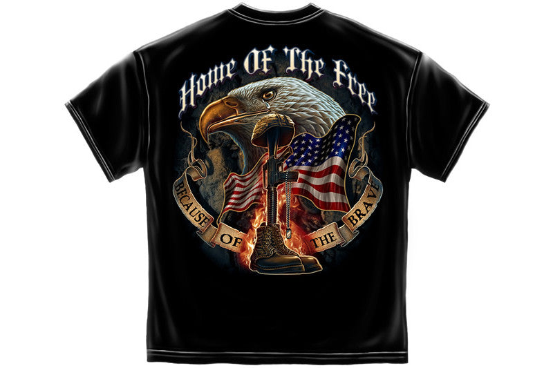 Home Of The Free Because Of The Brave Short Sleeve T Shirt