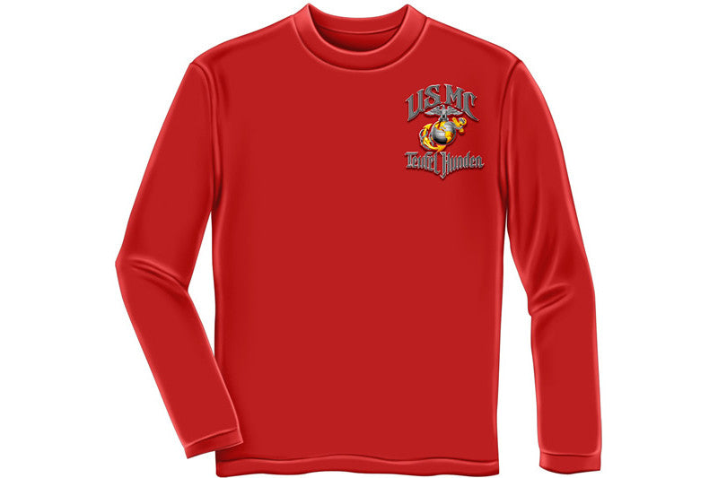 USMC " Teufel Hunden" Long Sleeve T-Shirt