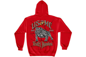 USMC " Teufel Hunden" Hooded Sweatshirt