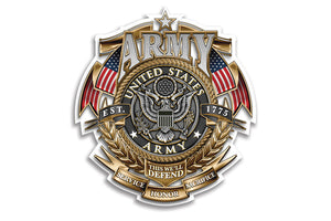 U.S. Army This We'll Defend. Service Honor Sacrifice Badge of Honor Reflective Decal