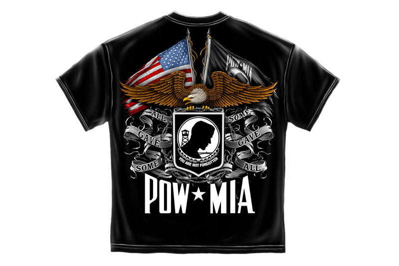 Double Flag eagle POW Short Sleeve T Shirt