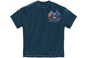 DOUBLE FLAGE AIR FORCE EAGLE Short Sleeve T Shirt