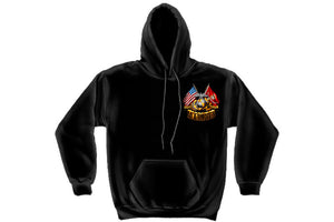 DOUBLE FLAG GOLD GLOBE MARINE CORPS Hooded Sweatshirt