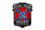 The Flag May Fade But The Glory Never Will. Rebel Glory Reflective Decal