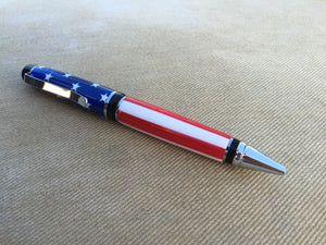 Stars and Stripes Cigar style twist Pen