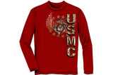 USMC PRID DUTY HONOR STARS FOIL STAMP Long Sleeve T-Shirt